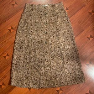 NWT size large leopard skirt
